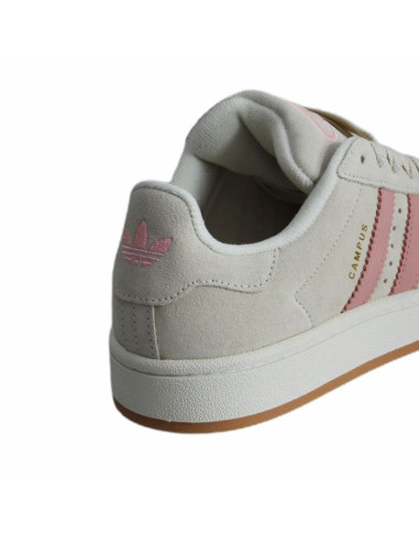Buty sportowe damskie młodzieżowe adidas campus 00s w cream white / glow pink - ji2752