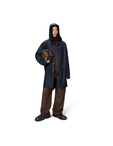 Rains unisex długa kurtka przeciwdeszczowa long jacket w3 12020 47 navy