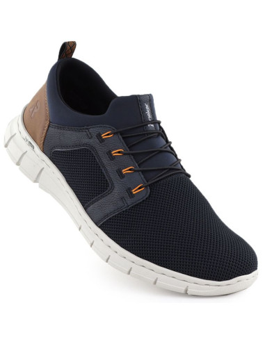 Półbuty męskie sportowe komfortowe granatowe rieker b7796-14