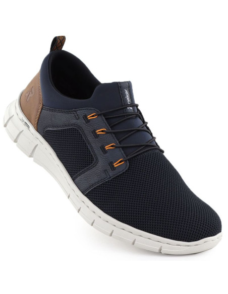 Półbuty męskie sportowe komfortowe granatowe rieker b7796-14