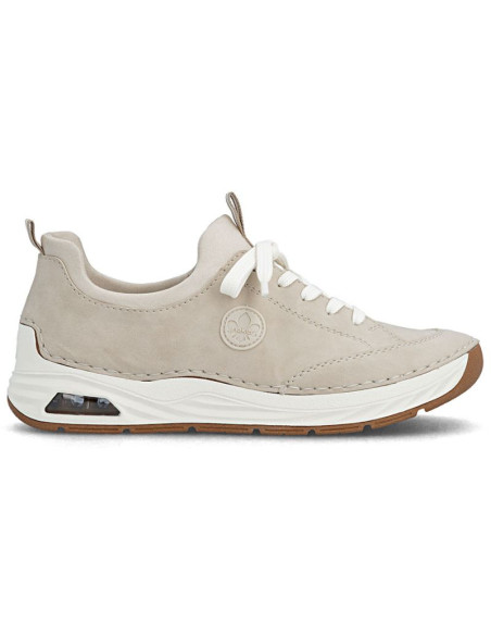 Półbuty damskie komfortowe beżowe rieker 44562-62