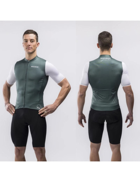 Biemme koszulka nature zielono biała l