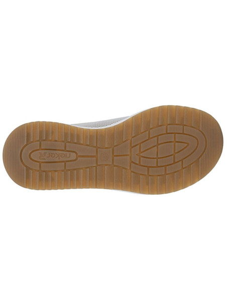 Półbuty damskie na podwyższeniu beżowe rieker l5854-62