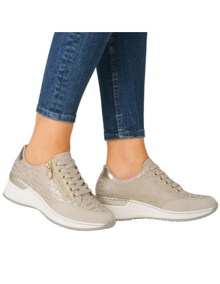 Sneakersy na koturnie rieker w