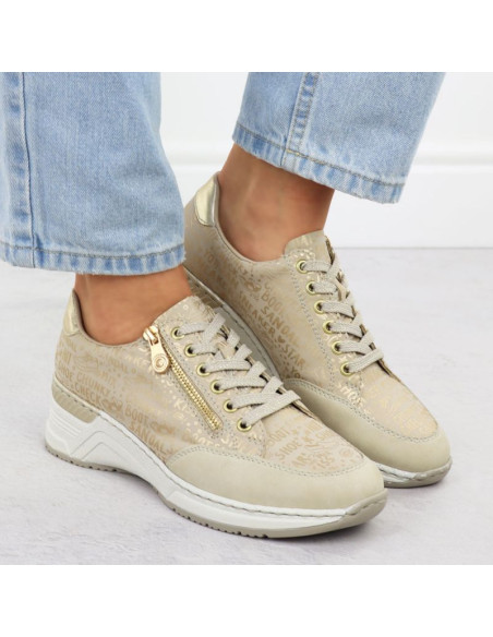 Sneakersy na koturnie rieker w