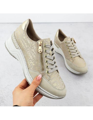 Sneakersy na koturnie rieker w