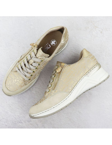 Sneakersy na koturnie rieker w