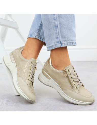 Sneakersy na koturnie rieker w