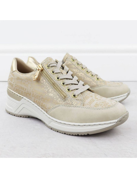 Sneakersy na koturnie rieker w