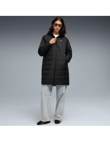 Kurtka damska puma ess hooded padded parka czarna 685232 01