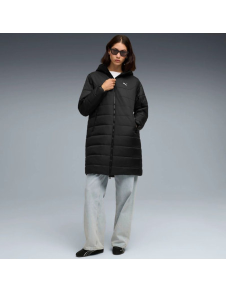 Kurtka damska puma ess hooded padded parka czarna 685232 01