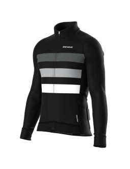 Biemme koszulka dł. ręk calderone czarno szar xxl