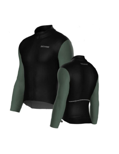 Biemme koszulka dł. ręk climb czarno zielona xl