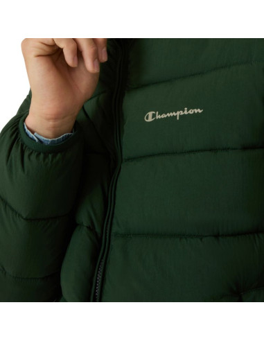 Kurtka męska champion hooded jacket zielona 221548 gs586