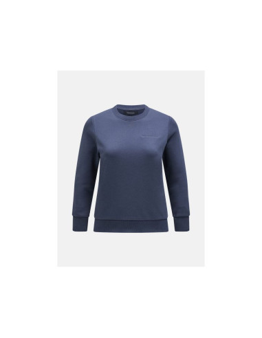 Bluza peak performance w original small logo crew niebieski