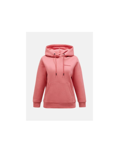 Bluza peak performance w original small logo hood różowy