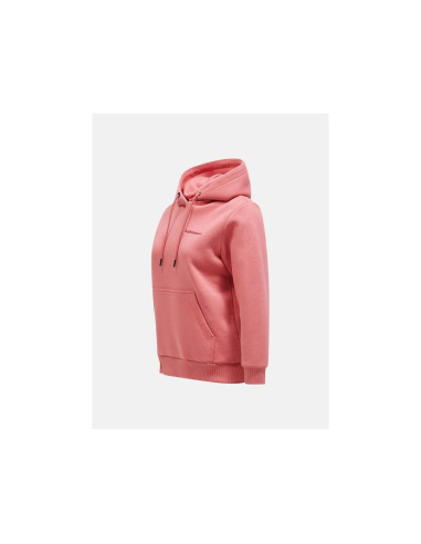 Bluza peak performance w original small logo hood różowy