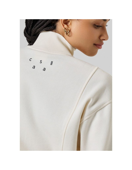 Bluza casall comfy full zip sweater biały