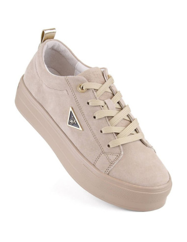 Skórzane zamszowe półbuty na platformie filippo w paw315