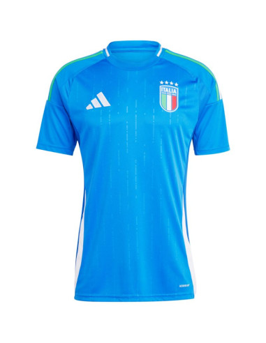Koszulka męska adidas italy 24 home niebieska in0657