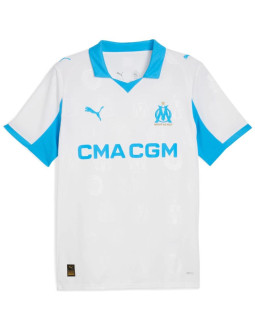 Koszulka męska puma olympique marsylia home jersey replica biała 779801 01 2