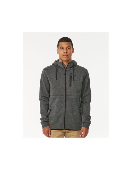 Bluza rip curl anti series departed zip thr brązowe