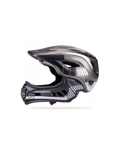 Rockbros dziecięcy kask rowerowy czarny 48-54cm