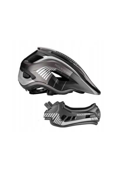 Rockbros dziecięcy kask rowerowy czarny 48-54cm