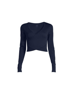Koszulka casall seamless rib wrap longsleeve core blue