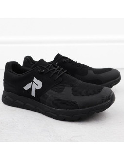 Półbuty sportowe męskie czarne rieker 09100-00