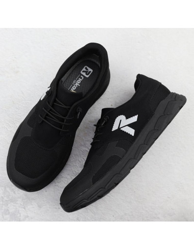 Półbuty sportowe męskie czarne rieker 09100-00