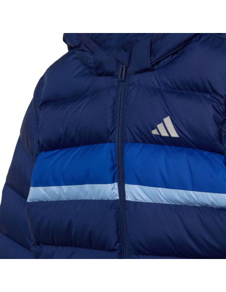 Kurtka dla dzieci adidas synthetic down granatowa jl7392