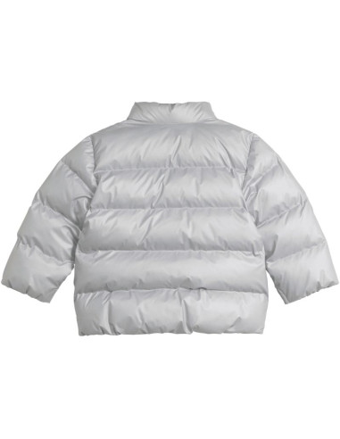 Kurtka dla dzieci adidas synthetic down glam srebrna jm8870