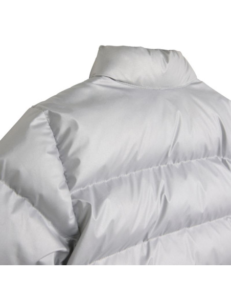 Kurtka dla dzieci adidas synthetic down glam srebrna jm8870