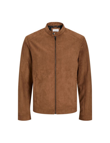 Jack&jones kurtka z syntetycznego zamszu jjedylan clean jacket noos 12261197 cognac