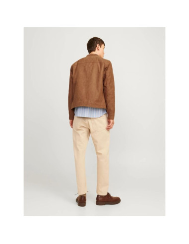 Jack&jones kurtka z syntetycznego zamszu jjedylan clean jacket noos 12261197 cognac