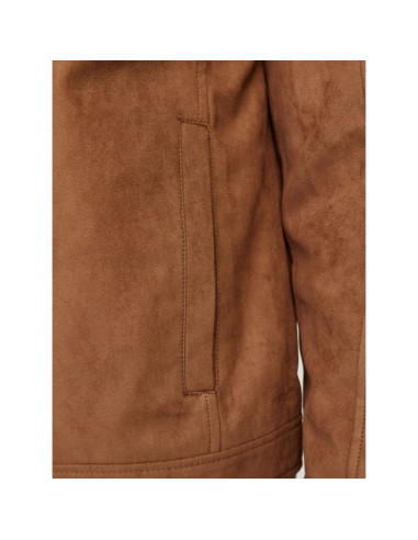 Jack&jones kurtka z syntetycznego zamszu jjedylan clean jacket noos 12261197 cognac