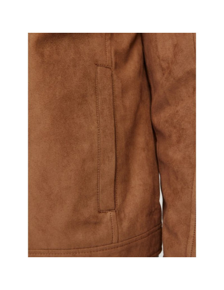 Jack&jones kurtka z syntetycznego zamszu jjedylan clean jacket noos 12261197 cognac