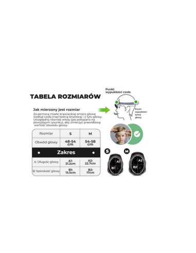 Rockbros kask rowerowy dziecięcy 48-54cm niebieski