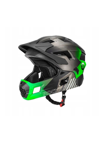Rockbros kask rowerowy dziecięcy 48-54cm zielony