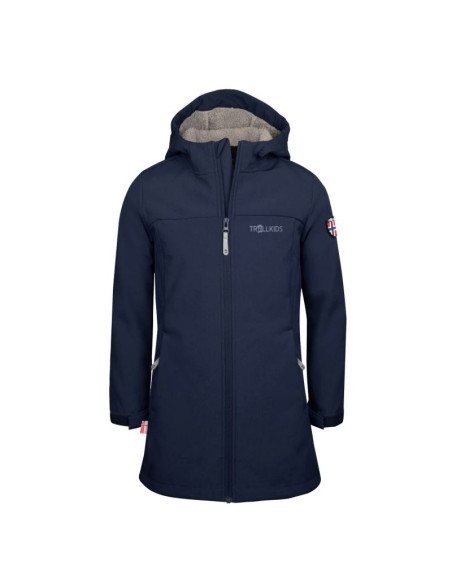 Płaszcz softshell trollkids girls kristiansand coat dla dziewczynki (391-100)