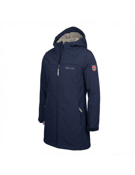 Płaszcz softshell trollkids girls kristiansand coat dla dziewczynki (391-100)