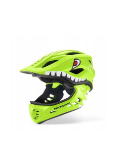 Rockbros kask rowerowy dziecięcy zielony s 48-52cm