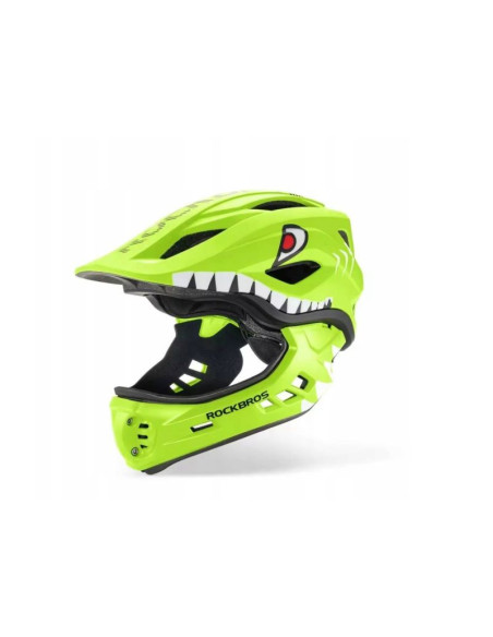 Rockbros kask rowerowy dziecięcy zielony s 48-52cm