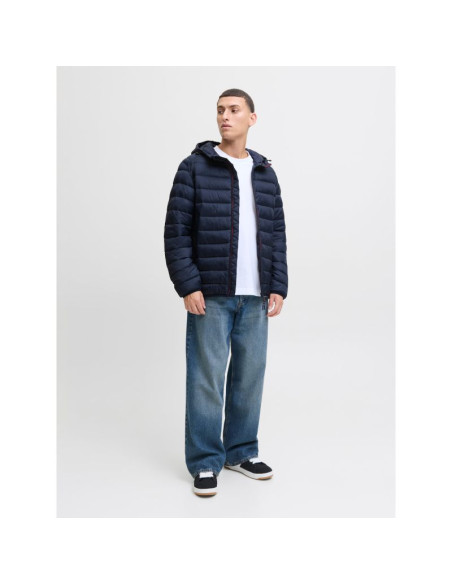 Jack&jones męska kurtka puchowa jjebradley light puffer hood noos 12280970 sky captain