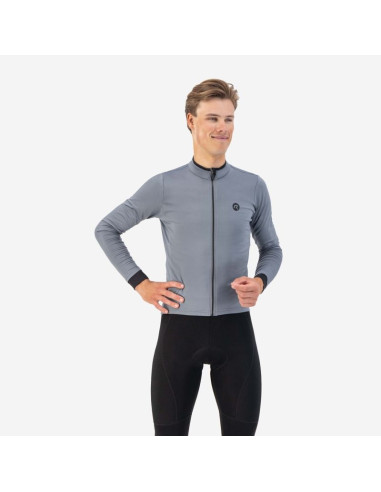 Rogelli koszulka dł. rękaw essential grafitowa 2xl