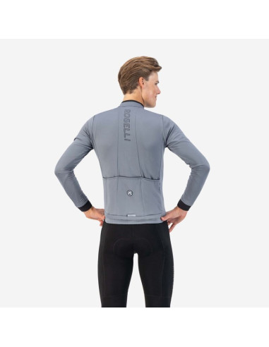 Rogelli koszulka dł. rękaw essential grafitowa 2xl