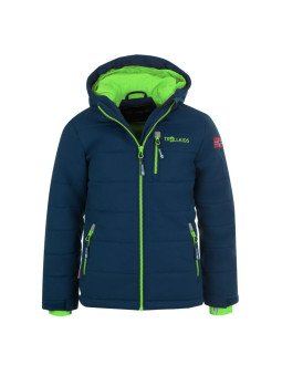 Kurtka narciarska dziecięca trollkids kids hemsedal snow jacket xt navy z odblaskami granatowa (513-100)