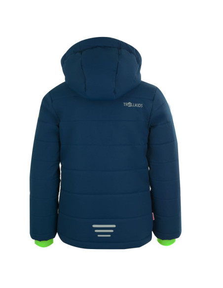 Kurtka narciarska dziecięca trollkids kids hemsedal snow jacket xt navy z odblaskami granatowa (513-100)