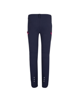 Spodnie zapinane na zamek dziecięce dla chłopca/dziewczynki trollkids kids kjerag zip-off pants navy/magenta (177-114) 2